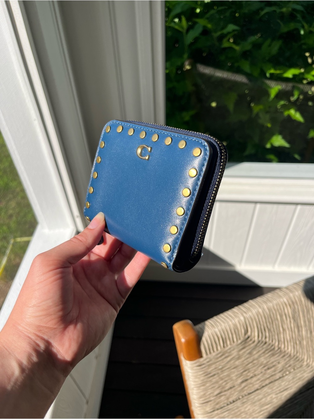 Coach Billfold Wallet With Rivets - Picture 2 of 8